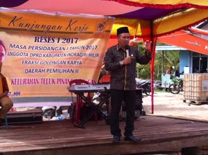  Wakil Ketua DPRD Inhil Dr Ferryandi Kunker ke Kecamatan GAS